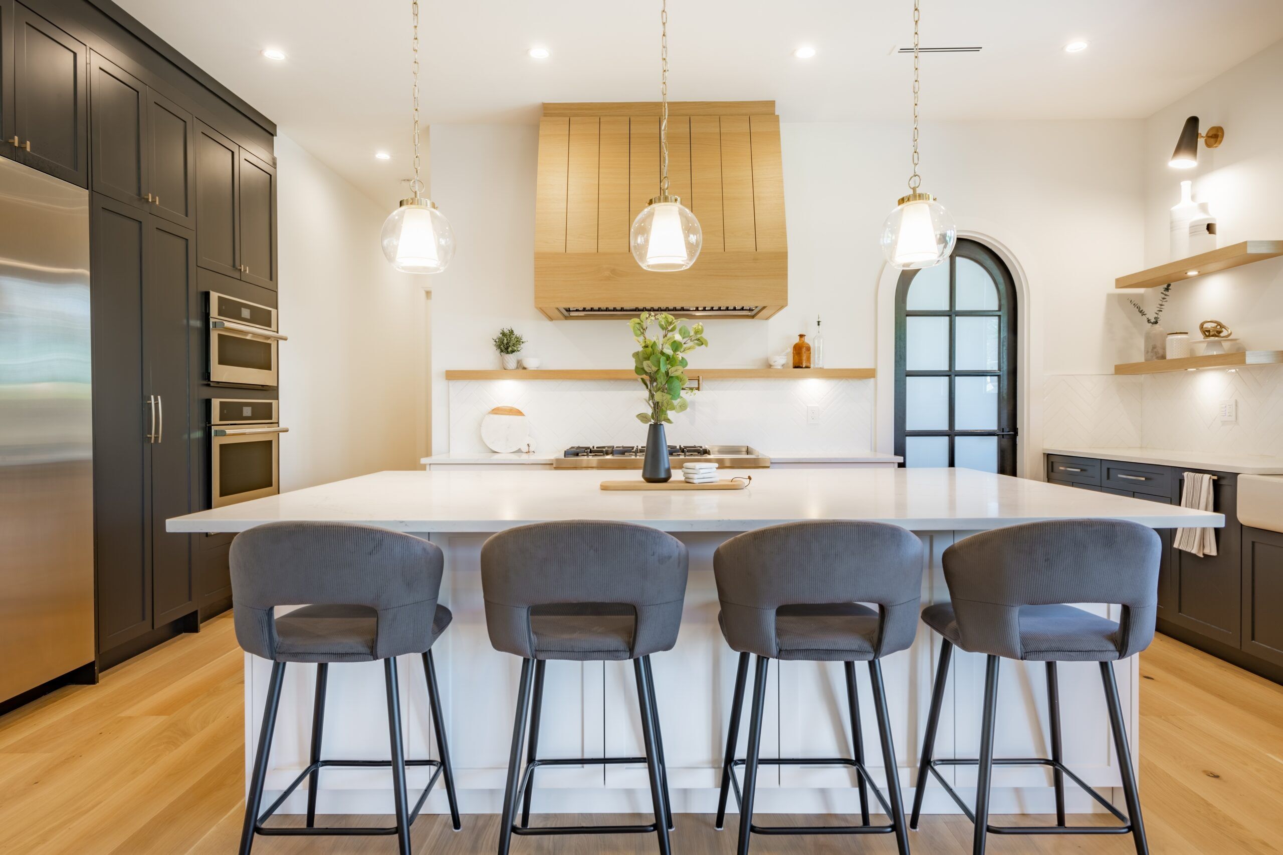 Transitional Kitchen Remodel by Lusso Design and Build Inc project photo